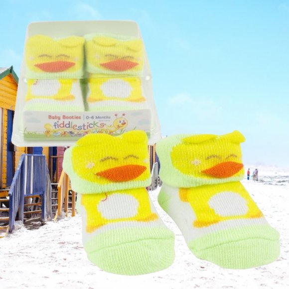 Fiddlesticks Baby Booties 0-6 months - Picture 1 of 7